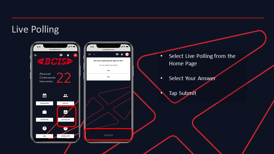 BCIS 2022 App: Live Polling